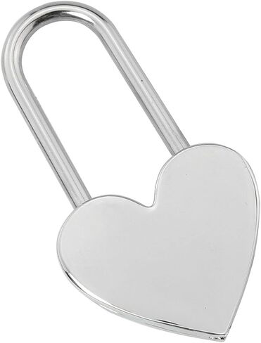 Padlock DGBRSM Personalized Love Heart Lock with Key 80x40x10mm Zinc Alloy Customized Photo Engraving Wish Lock in Saudi Arabia