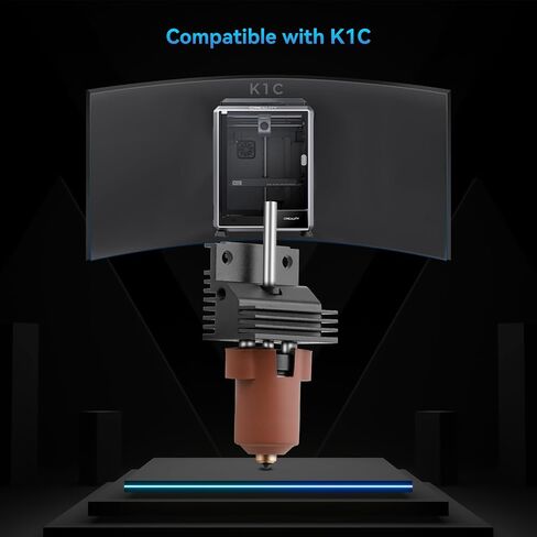 مجموعة Hotend السيراميكية K1c - فوهة يونيكورن سريعة التبديل 0.4 مم، ترقية الطارد المتكامل المعدني بالكامل، درجة حرارة عالية 300 درجة مئوية، كتلة تسخين عالية السرعة 600 مم/ثانية لطابعة K1C ثلاثية الأبعاد in Saudi Arabia
