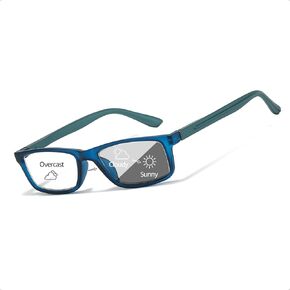 LVIOE Photochromic Reading Glasses for Women Men Progressive Transition Sunglasses UV Protection Anti Blue Light LR2321