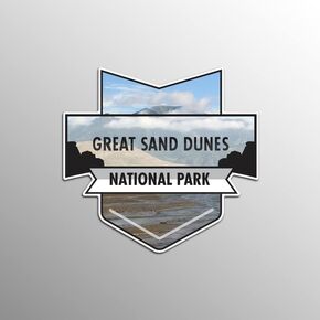 Great Sand Dunes National Park Magnet | 4.7-Inch by 4.5-Inch | 2-Pack | 30 MIL Heavy Duty Magnetic Material | MPD937