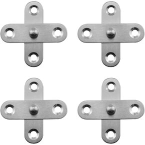 4pcs 360 Degree Rotation Invisible Door Hinges Stainless Steel Hidden Door Hinge Door Pivot Hinge