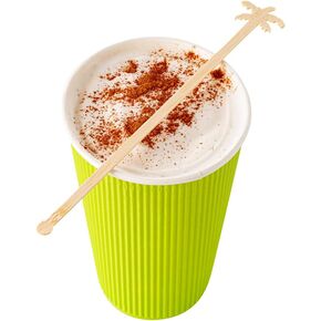 Restaurantware Restpresso 6.8 Inch Coffee Stirrers 1000 Disposable Palm Tree Stir Sticks - Sturdy For Hot And Cold Beverages Bamboo Swizzle Sticks Durable Serve Iced Tea Or Hot Chocolate