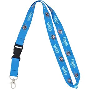 Desert Cactus Oklahoma City Thunder Lanyard Keychain Detachable NBA Breakaway Snap Buckle National Basketball Association Car Keys ID Badge Holder (Lanyard 1)