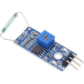 4 pcs/set Reed Sensor Magnetic Switch Module DIY Kit Reed Relay Module Reed Switch Module Set Normally Open for Industrial