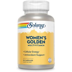 SOLARAY Women's Golden Multi-Vita-min Capsules, 90 Count