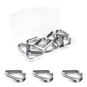 Yinpecly 10 Pcs 5/16" Wire Rope Thimbles M8 Cable Thimbles 304 Stainless Steel Thimble Rigging for 5/16 Inch Diameter Wire Rope Cable Thimbles Rigging