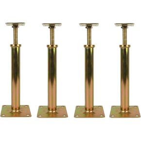 Adjustable House Floor Jacks for Leveling, 11.6" -16" Height Range，Floor Support Stands Post Pole, Total 8818 lb Max Height Capacity (4 Pack)