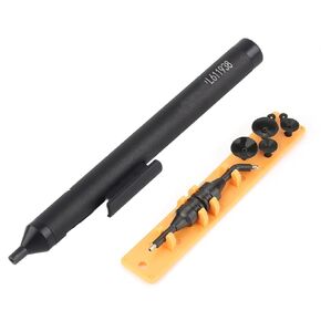 Compact Vacuum Suction Pen for Small Electronic Components, Lightweight 2 Tips w 6 Suckers