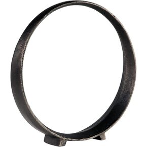 Signature Design by Ashley Ryandale Round Metal Sculpture, Antique Black