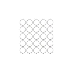 Sterling Seal ORTFE015x25 Number-015 Standard Teflon O-Ring, Outstanding Weather Resistance, Polytetrafluoro-Ethylene, 9/16" ID, 11/16" OD (Pack of 25)