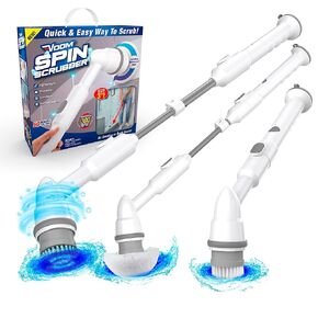 Voom Spin Scrubber - Lightweight Powerful Rotating Scrub Brush, Cordless & Rechargeable