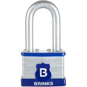 Brinks 1-7/8in (50mm) Laminated Steel Padlock with Boron Shackle