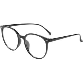 TAORANJU Blue Light Blocking Glasses for Women Men, Small Face Glasses Curved Frame TV Glasses Fashion Computer Reading Glasses for Anti Dry Eyes, Anti Glare (Non-Prescription)