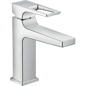 Hansgrohe Metropol Modern Low Flow توفير المياه بمقبض واحد 1 7 بوصة صنبور حوض الحمام طويل القامة باللون الكروم، 74506001