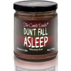 Don't Fall Asleep - Eerie Weeping Elm Scented Horror Movie Candle - Halloween 6 Oz Jar Candle - 40 Hour Burn Time