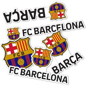 Desert Cactus FC Barcelona Stickers Barça Sheet Vinyl Football Soccer Decal Laptop Water Bottle Car Scrapbook (Type 2-1)