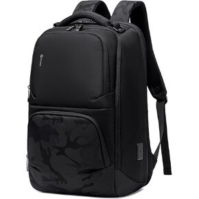 Business Laptop Backpack for Men, 40L Black Backpack with USB Charging Port, Water Resistant Backpack Fits 17.3 Inch Computer and Laptop for Business Work and College