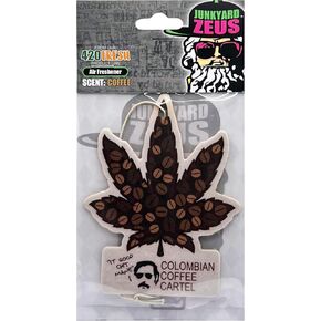 Colombian Coffee Cartel Esspresso Shot Roaster Shop Grounds Cup Beans Pablo Escobar Scent Scented Smell Car Truck SUV Vehicle Room Office Rear View Mirror Hanging Paper Air Freshener (1 Qty)
