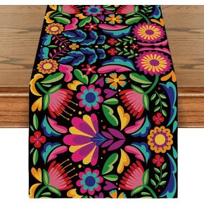 Mexican Table Runner Day of The Dead Decorations Dia De Los Muerts Decor Mexican Party Spanish Mexican Decorations for Home Party