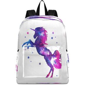 JSTEL Unicorn School Backpack for Kid 5-19 yrs,Unicorn Backpack Childen School Bag Polyester Bookbag
