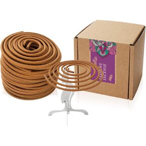 Jasmine Incense Coil Fragrant Floral Spiral Fragrance into Home Decoration into Incense Burner Lasting Fragrance (Jasmine Incense) 24pcs / Box
