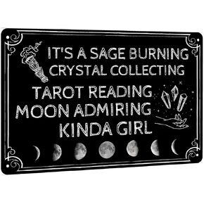 Funny Black Cat Halloween Sign Warning a Witch Lives Here All Trespassers Will Be Used as Ingredients in the Brew Retro Vintage Metal Tin for Home Coffee Wall Decor 8x12 inch