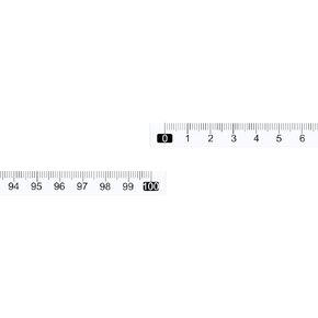 uxcell Adhesive Tape Measure 100cm Left to Right Read Measuring Tapes Stick on Workbench Ruler (Transparent)