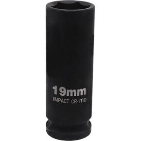 1/2 inch Drive x 36 mm Deep Impact Socket, CR-MO 6-Point Axle Nut Socket, for Easy Removal Front Wheel Drive Axle Shaft Nuts, Pin Hole (Metric)
