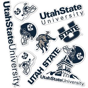 Desert Cactus Utah State University Stickers USU Aggies Vinyl Decals Laptop Water Bottle Car Scrapbook13.46x10.94 T2 (Type 2)