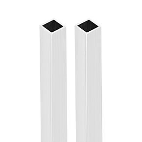 10mmx10mmx1mmx200mm (Width x Wall Thickness x Length) Square Tube - 2Pack - Good for Industrial Housing Construction - 6063 Aluminum Square Tubing