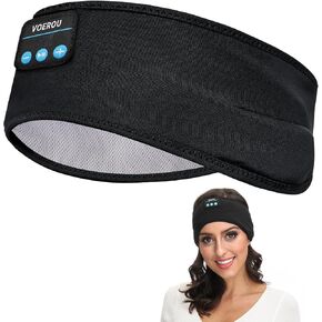 Voerou Sleep Headphones Bluetooth, Wireless Headband Headphones Sports Sweatband with Ultra-Thin HD Stereo Speakers for Sleeping,Workout,Jogging,Yoga,Insomnia, Travel, Meditation