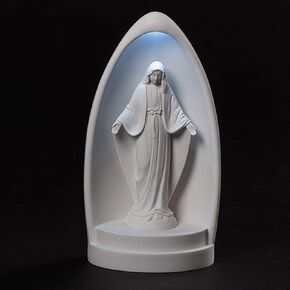Roman 20499 LED Our Lady of Grace Dome, 8-inch Height