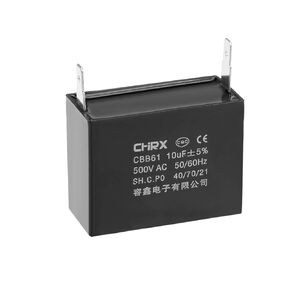 uxcell Ceiling Fan Capacitor CBB61 10uF 500V AC Single Insert Metalized Polypropylene Film Capacitors 58x27x45mm for Water Pump Motor Generator
