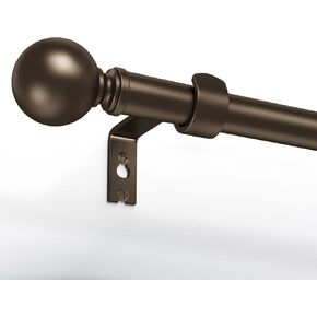 Hei! Dear Curtain Rods,White Curtain Rod,Curtain Rods for Windows 28 to 60 Inch,5/8 Inch Small Curtain Rod for Bedroom,Adjustable Curtain Rod,Thin Window Curtain Rod,Telescoping Splicing Drapery Rods