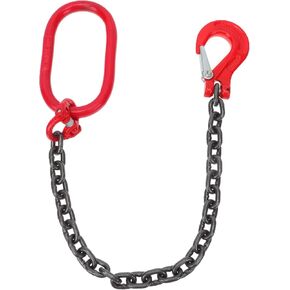 Baluue Chain Sling, Lifting Chain Slings with Hooks, Engine Chain Hoist Lifts, 1 ton Capacity Lifting Sling Chains Engine Lift Chain for Security Towing Industrial Scientific Handling in Kuwait