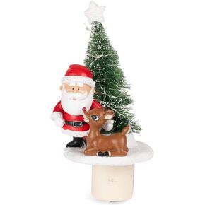 Roman 6.75" H Rudolph W/Santa Night-