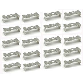 T5 LED Light Bulbs 20pcs Clips Holder Bracketr for Lamp Socket Shop Light Fixture, Led Ceiling Lamp (23mm/0.9inch,Suitable for T5 Lamps)