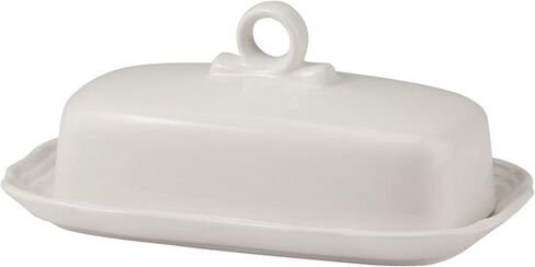 Mikasa French Countryside Covered Butter Dish, White in Saudi Arabia