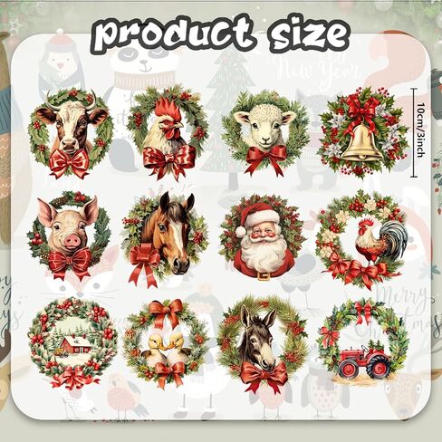 24 Pcs Christmas Wood Ornaments Christmas Tree Ornaments Decorations Hanging Christmas Wood Cutouts for Xmas Holiday New Year Winter Wonderland Home Party in Kuwait