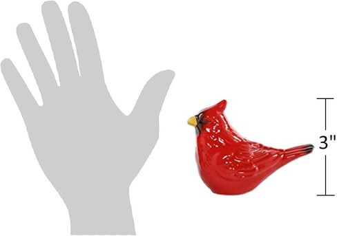 Cardinals Ceramic Salt and Pepper Shakers- Salt Shaker Pepper Shaker for Hosting- Red Salt and Pepper Shakers Set- Bird Salt Shakers for Christmas- Winter Spring Salt Pepper- Cardinals Seasonal Gift in Saudi Arabia