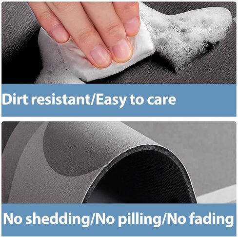 سجاد الحمام سريع الجفاف، سجادات حمام فائقة الامتصاص لأرضية الحمام، قاعدة مطاطية غير قابلة للانزلاق، سهلة التنظيف in Kuwait