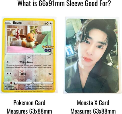 أكمام بطاقات CPP متميزة في تصميم صندوق، حافظة بطاقات صور Kpop قوية وسميكة وعالية الوضوح، 100 كم (57 × 88 مم (120 ميكرون)) in Saudi Arabia