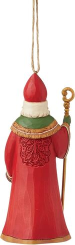 Enesco Jim Shore Heartwood Creek Christmas Around The World Czech Santa Hanging Ornament, 4.64 Inch, Multicolor in Saudi Arabia