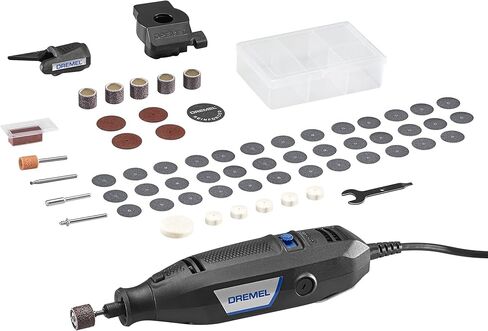 مجموعة الأدوات الدوارة ذات السرعة المتغيرة 3100-2/60 من Dremel - ملحقان و60 ملحقًا، مثالية لمجموعة متنوعة من مشاريع الأعمال اليدوية والأشغال اليدوية - القطع، والصنفرة، والطحن، والتلميع، والحفر، والنقش in Kuwait