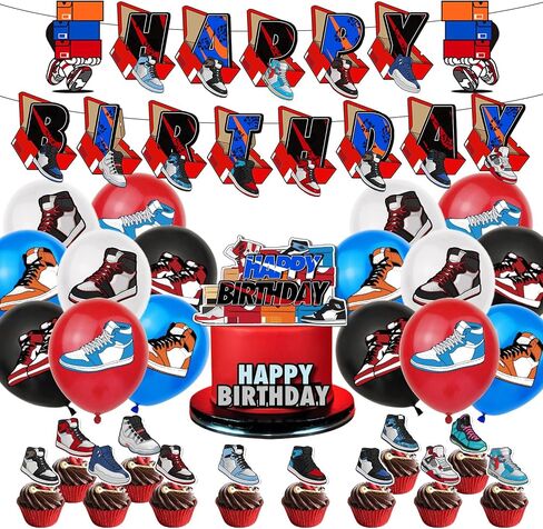 30 PCs Sneaker Birthday Party Decorations Sneaker Ball Themed Party Supplies in Saudi Arabia