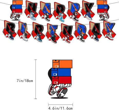 30 PCs Sneaker Birthday Party Decorations Sneaker Ball Themed Party Supplies in Saudi Arabia