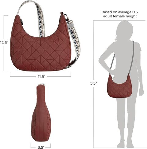 Travelon Unisex Boho Anti-theft Slouchy Crossbody Crossbody in Saudi Arabia