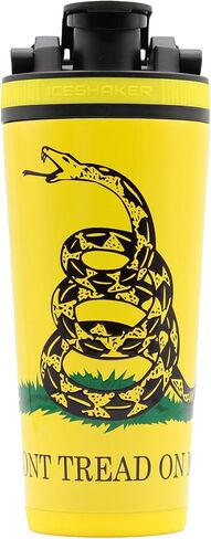 Ice Shaker 26oz Protein Shaker Bottle, Stainless-Steel Water Bottle & Protein Shaker, Reusable & Insulated Shaker Bottle, As Seen on Shark Tank, Don't Tread On Me… in Saudi Arabia