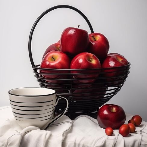 6 Pcs Artificial Apples, Realistic Foam Red Delicious Apples for Home Decor, Lifelike Faux Big Fruit for Christmas, Table Centerpieces, Decoration, Kitchen, Party, Sample Rooms (3.1 inch) in Kuwait