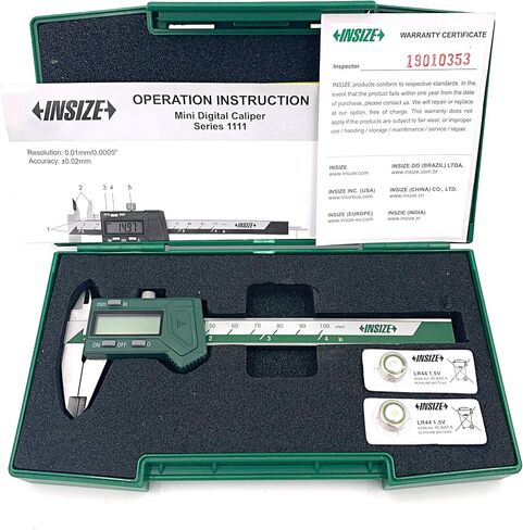 INSIZE 1111-100A فرجار إلكتروني صغير، 0-4 بوصة/0-100 ملم in Saudi Arabia